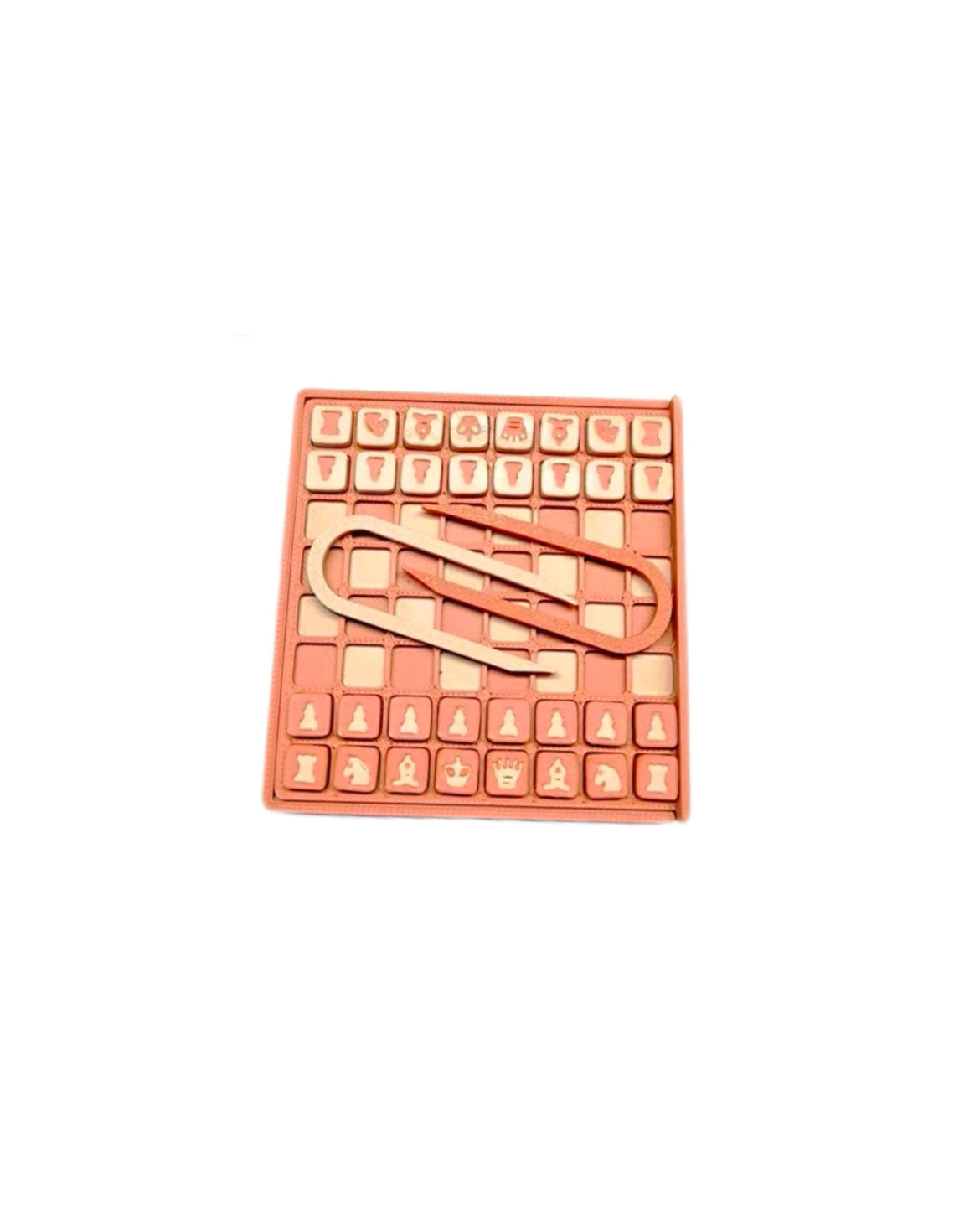 Ultra-Slim Magnetic Pocket Chess Set –brown