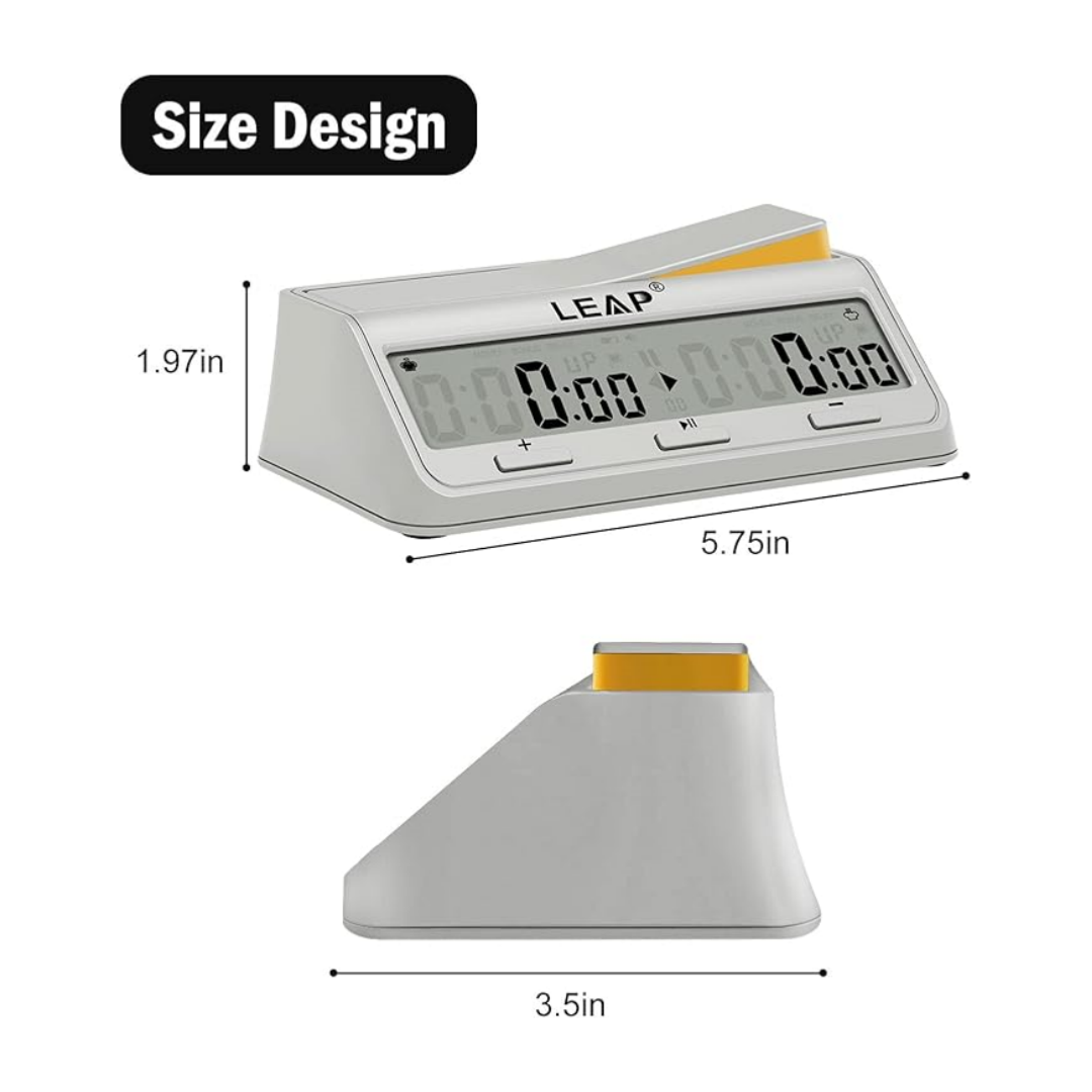 LEAP PQ9917 Professional Digital Chess Timer – Advanced Multi-Function Game Cloc
