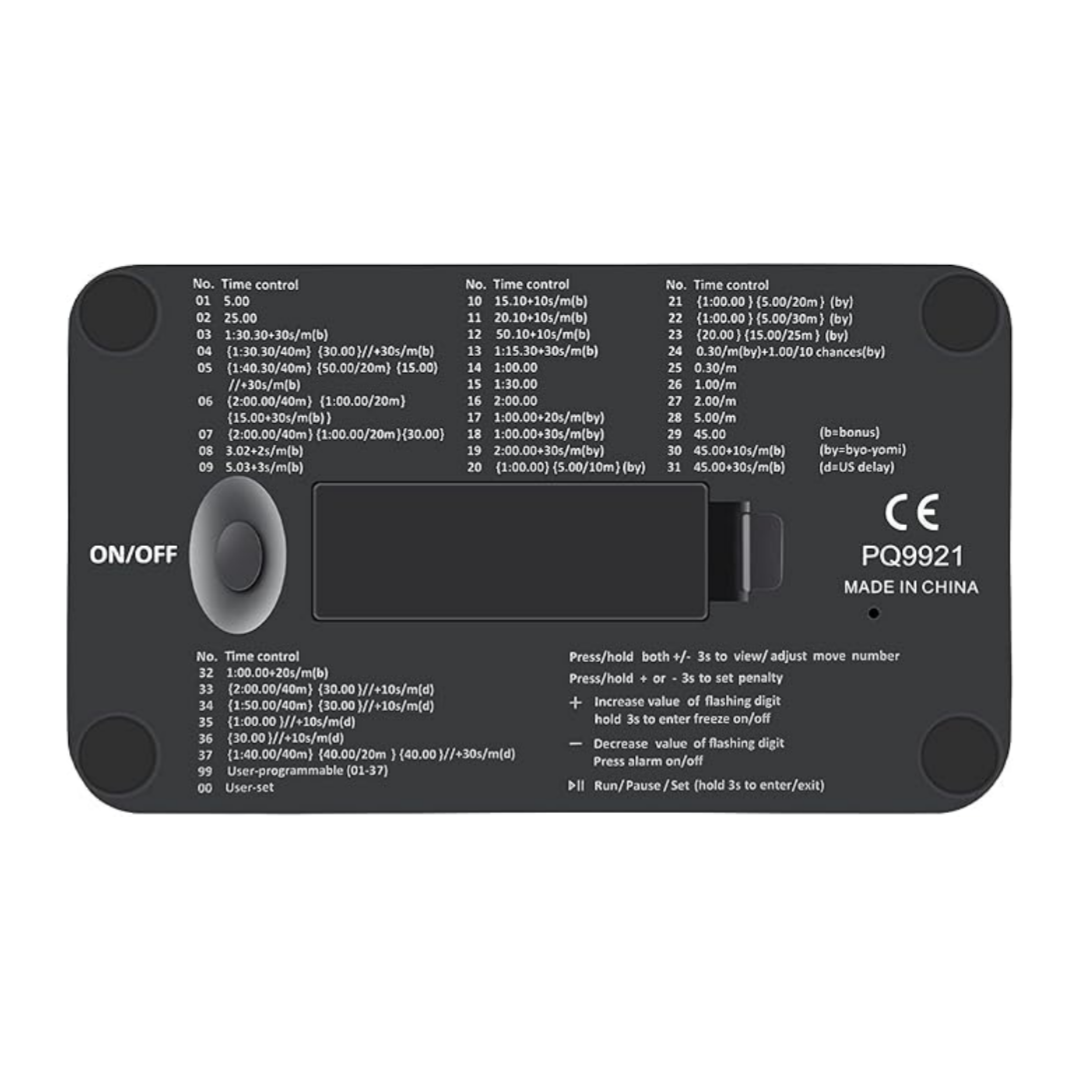 LEAP PQ9921 -PRO CHOICE-Digital Chess Timer - High-Visibility Lever & Multi-Mode Programming