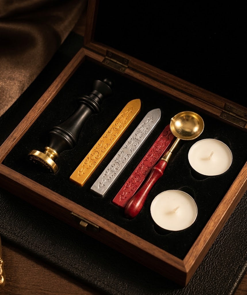 Chess Wax Seal Wooden Gift Box Set — image 3