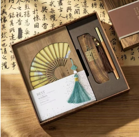 Custom Fan-Style Notebook & Bookmark Gift Box — image 2