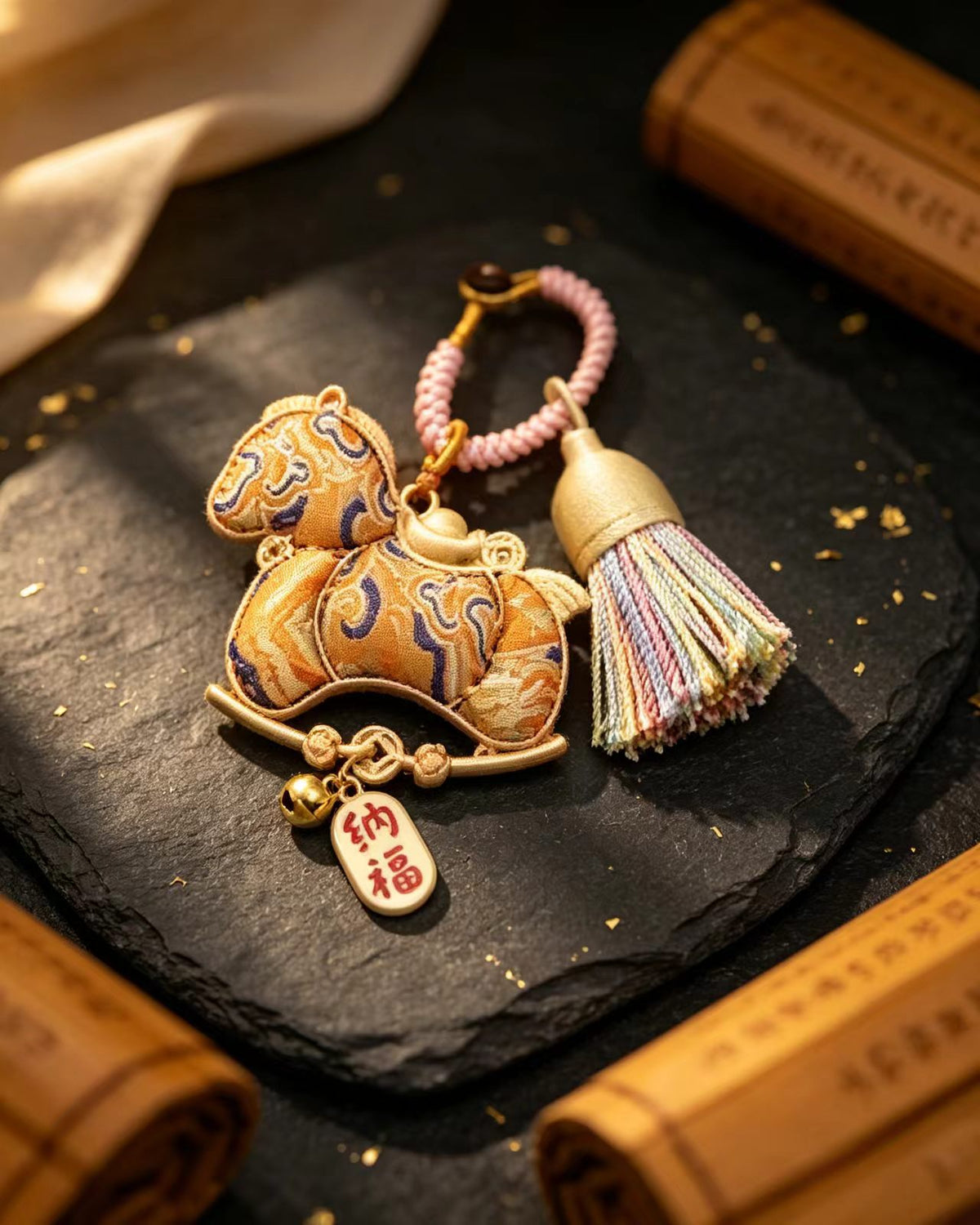 Song Brocade Horse Ornament — image 1