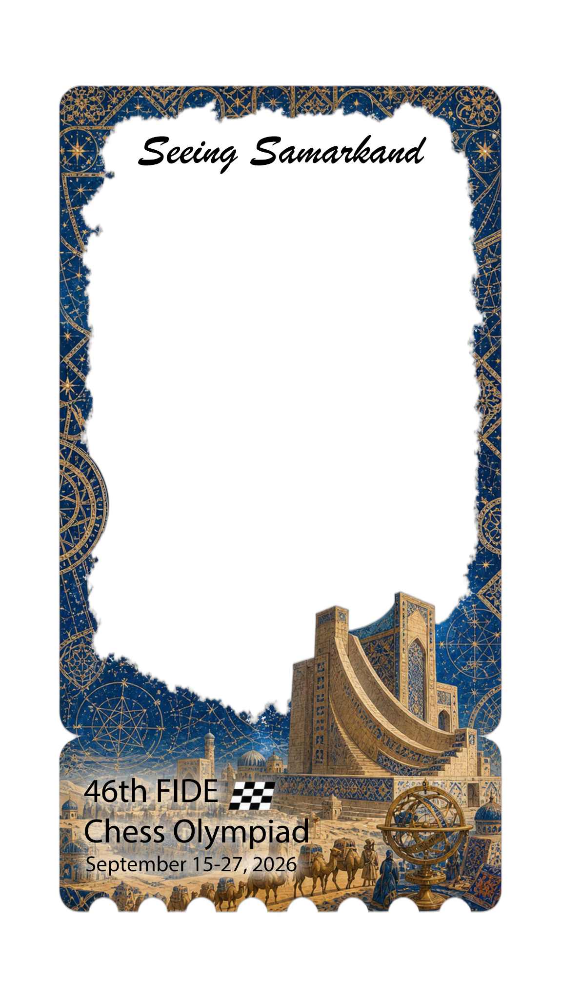 Samarkand Souvenir Transparency Card — image 1