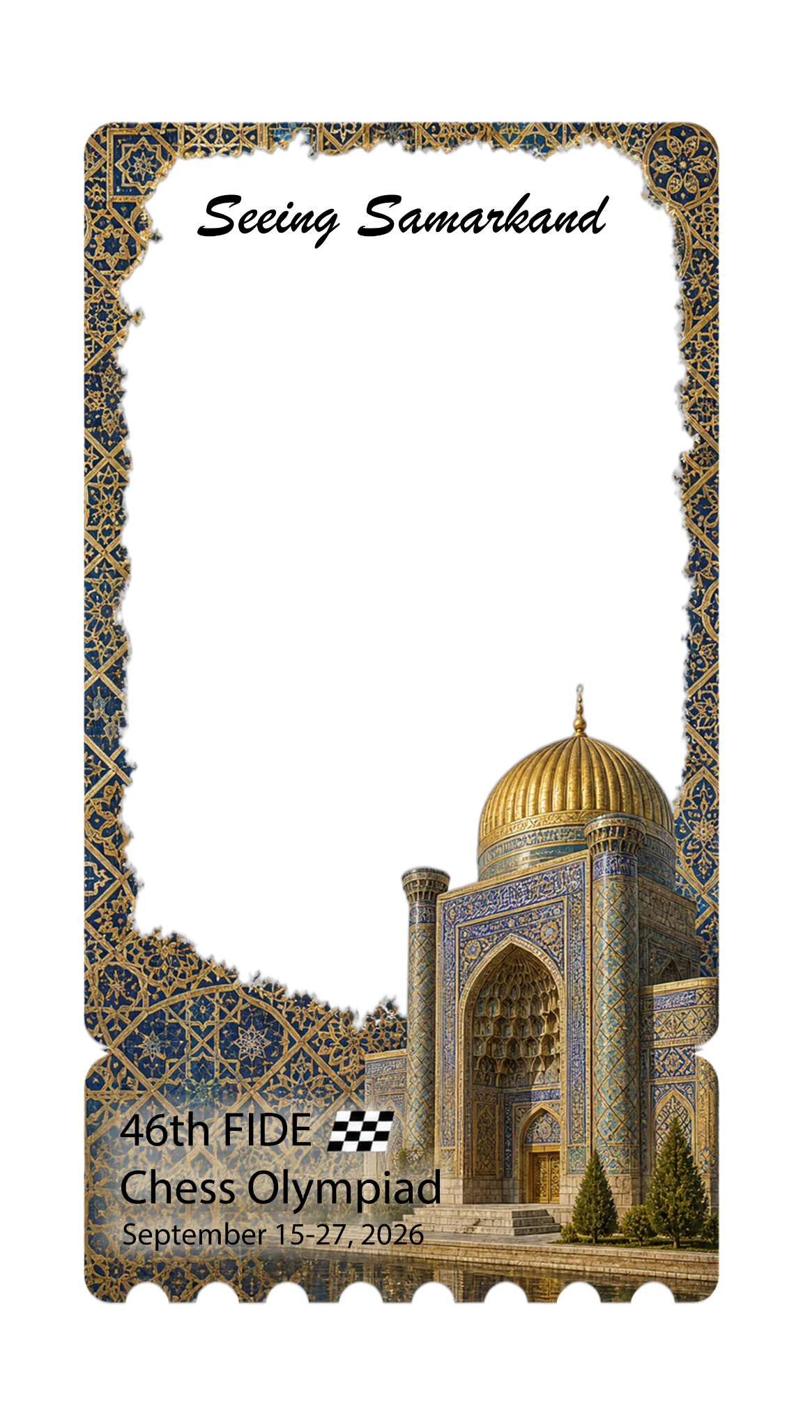 Samarkand Souvenir Transparency Card — image 2