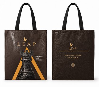LEAP Chess Piece DuPont Paper Tote Bag — image 6