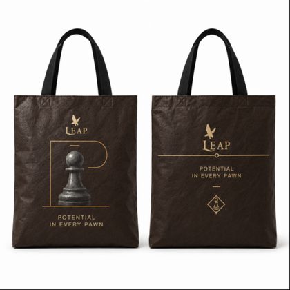 LEAP Chess Piece DuPont Paper Tote Bag — image 7