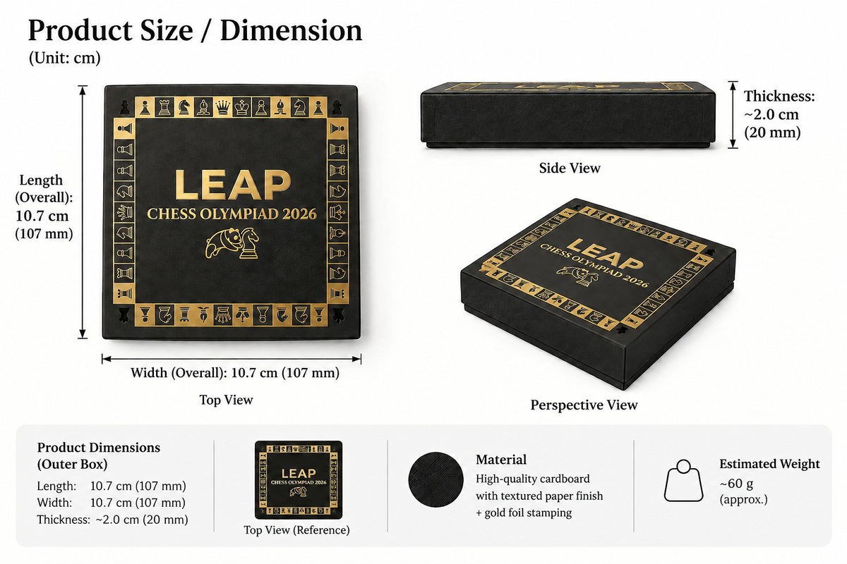 Black & Gold gift box packaging artwork