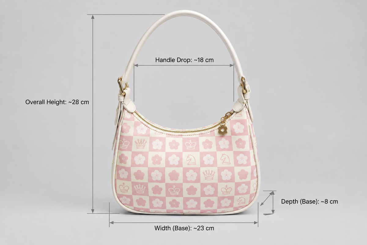 LEAP Spring Cherry Blossom Chess Shoulder Bag — image 3
