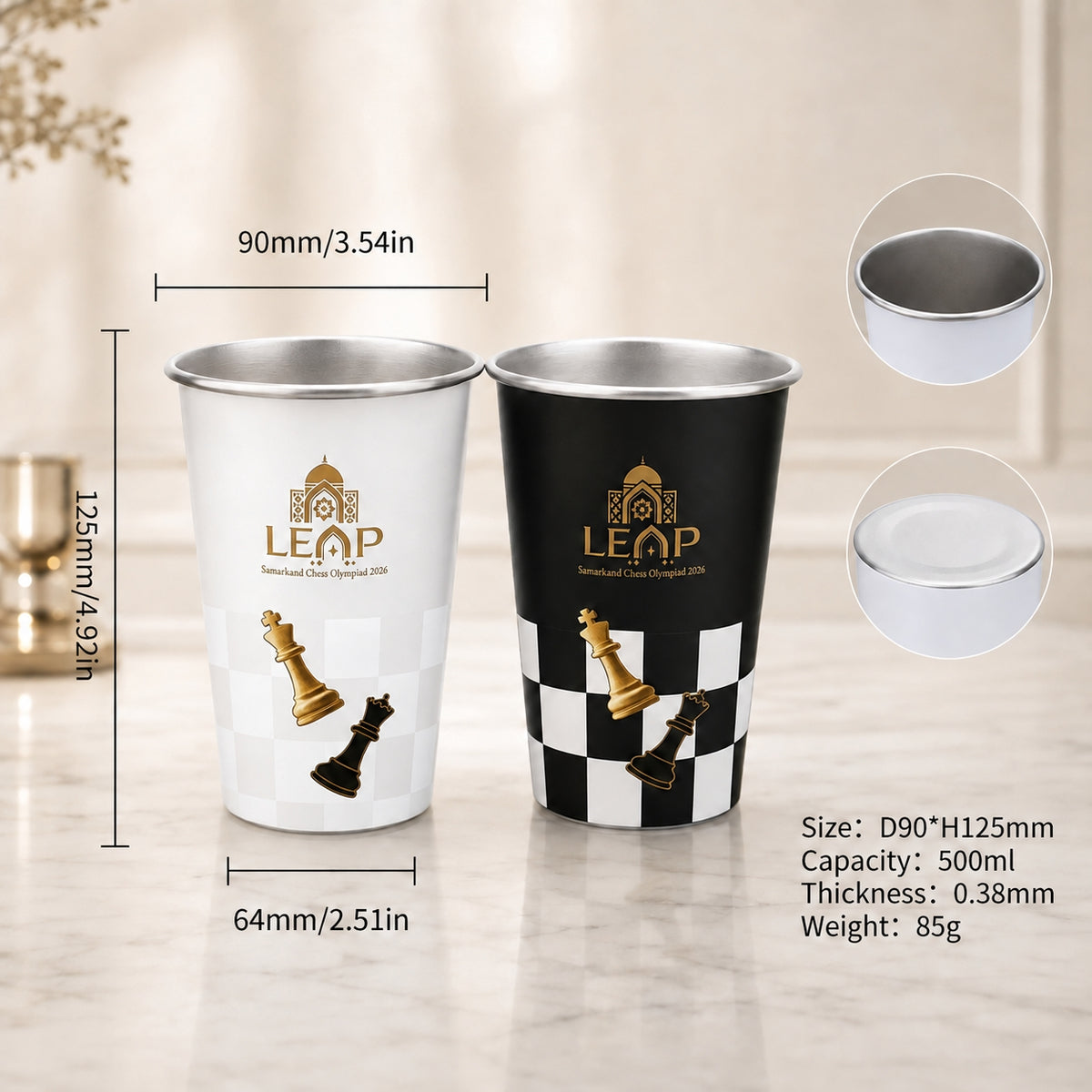 LEAP Chess Cold-Activated Color-Changing Cup — image 4