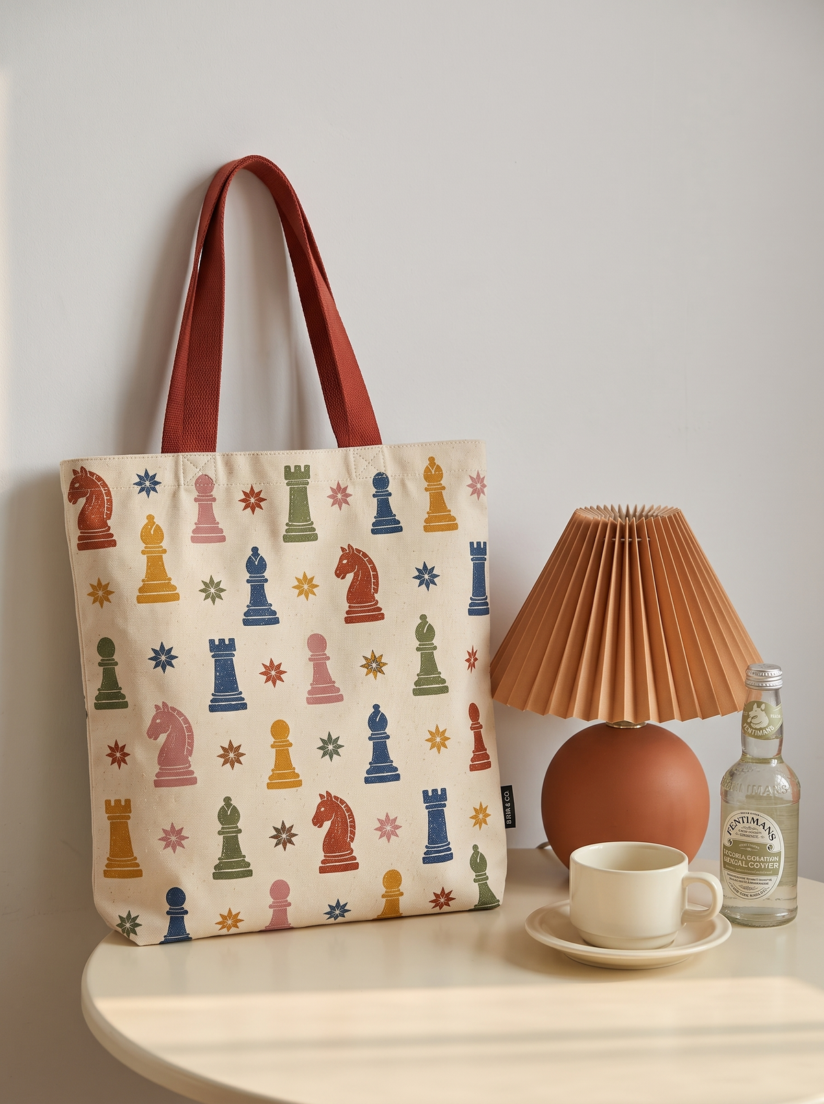 LEAP All-Over Chess Print Tote Bag — image 3