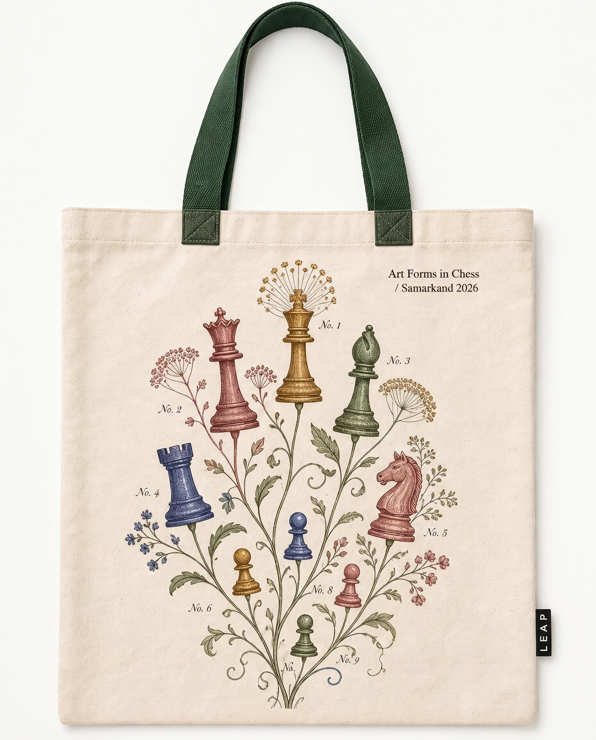 LEAP Botanical Canvas Tote Bag — image 1