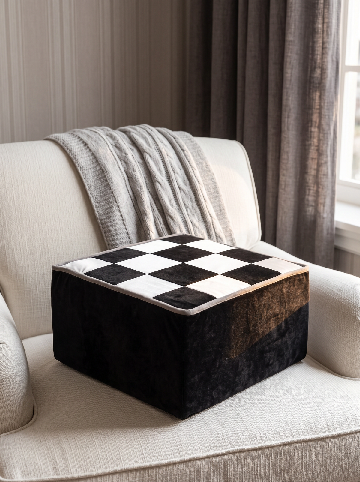 LEAP Checkerboard Cushion — image 3