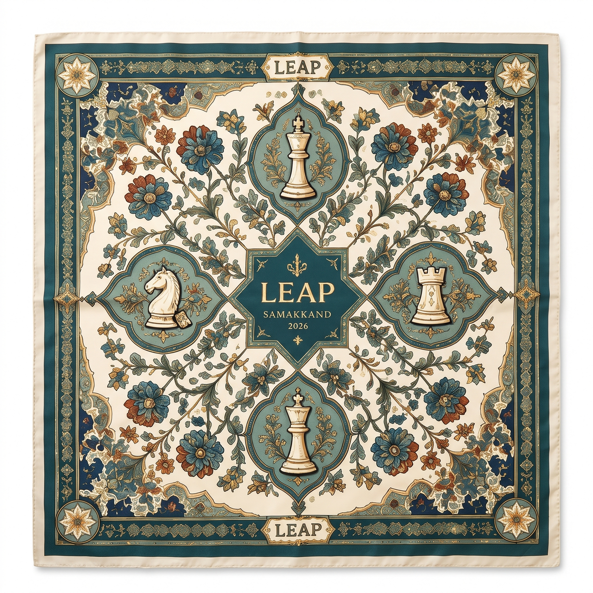 LEAP Silk Road Chess Scarf — image 1