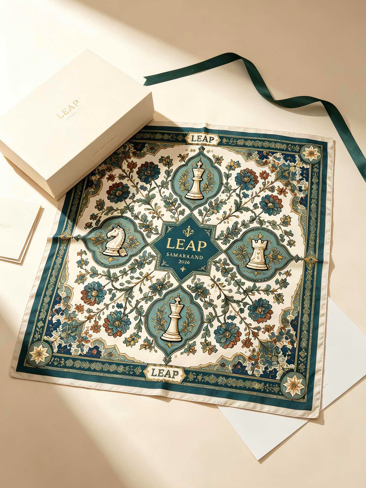 LEAP Silk Road Chess Scarf — image 3