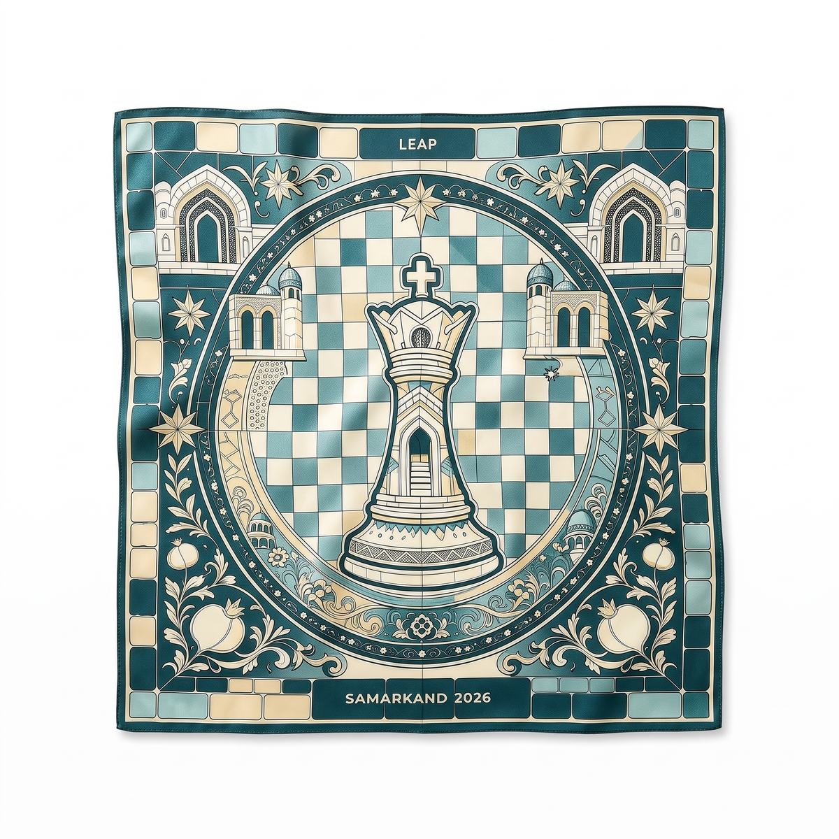 LEAP Silk Road Chess Scarf — image 4