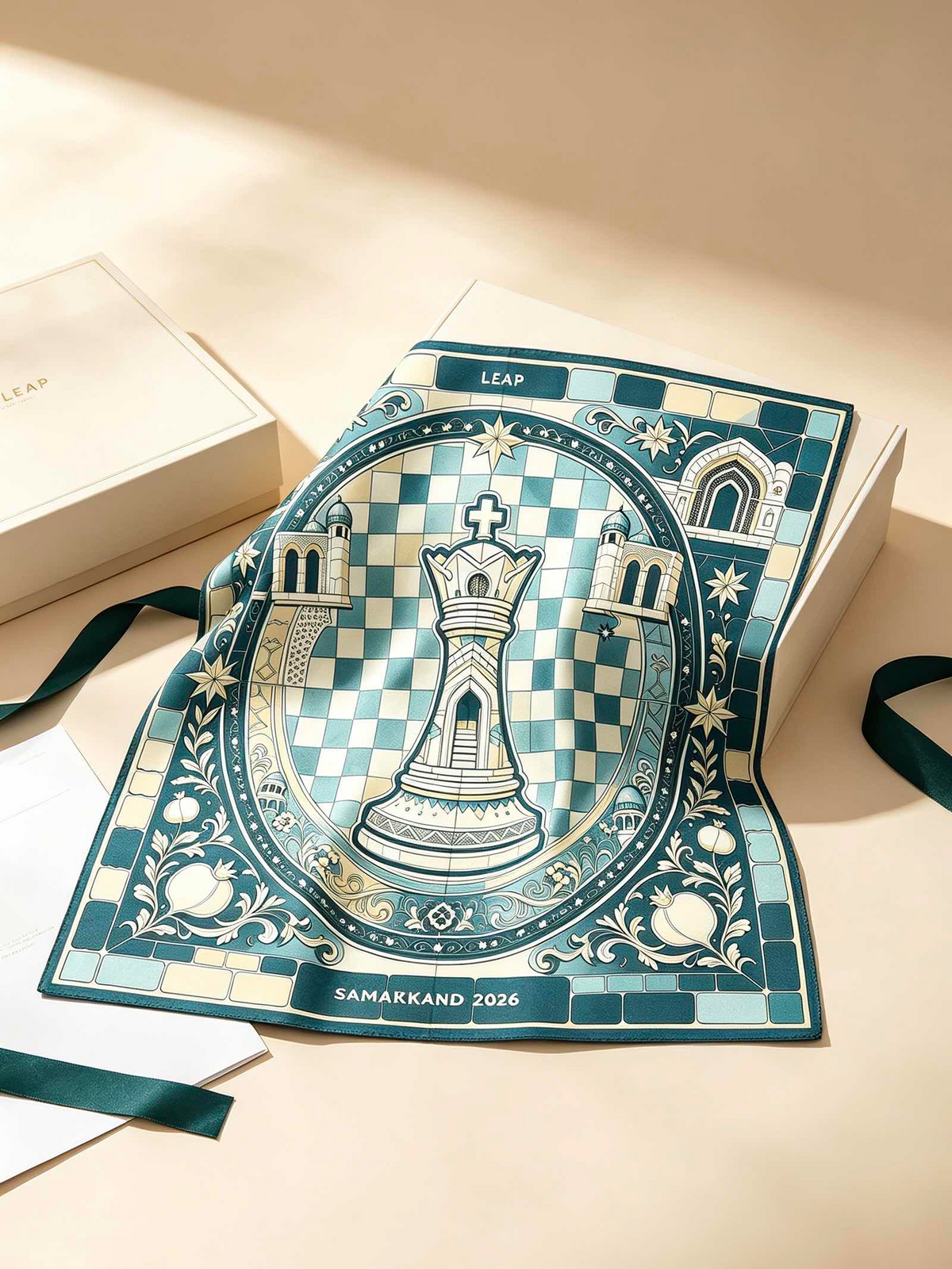 LEAP Silk Road Chess Scarf — image 6