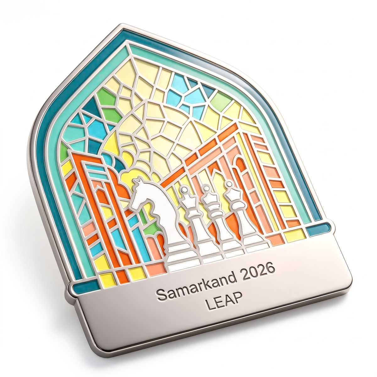LEAP Chess Enamel Bookmark — image 1