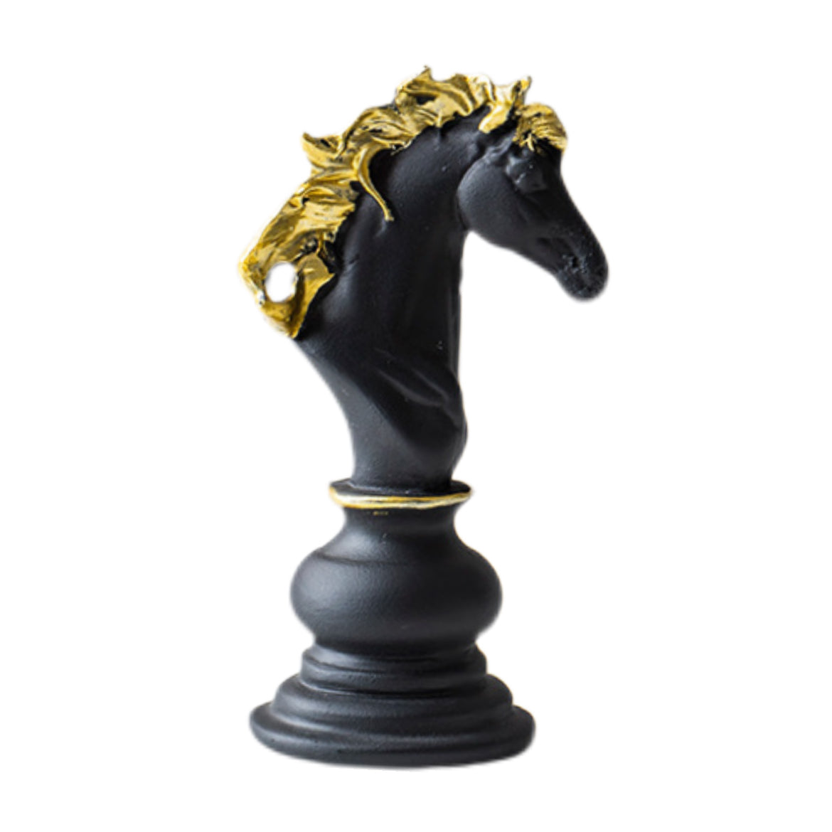 LEAP European Style Resin Chess Ornaments – black horse for Modern Interior Design