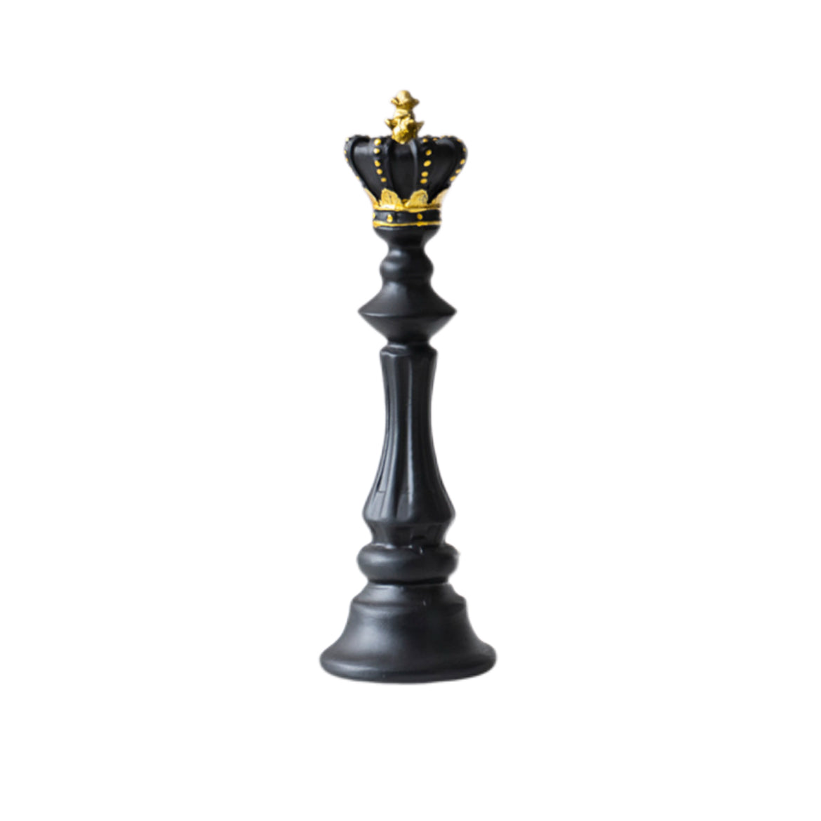 LEAP European Style Resin Chess Ornaments – black king for Modern Interior Design