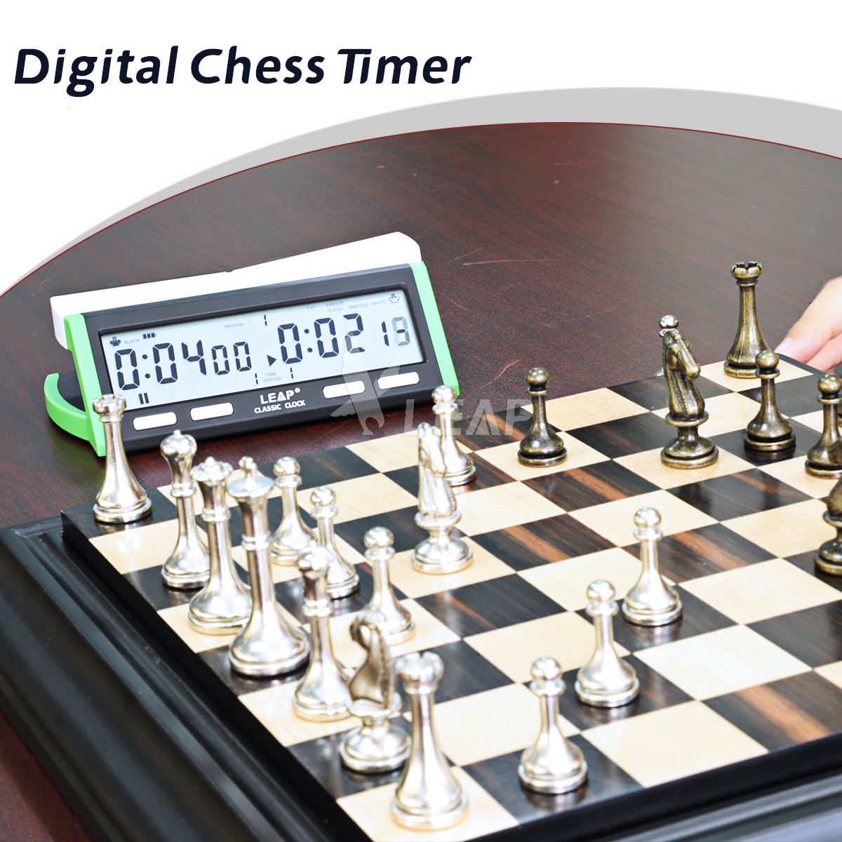 LEAP PQ9918 -FIDE Certified Digital Timer - Extra Large Screen Professional Tournament Clock