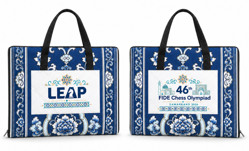 Chinese-inspired picnic blanket tote bag