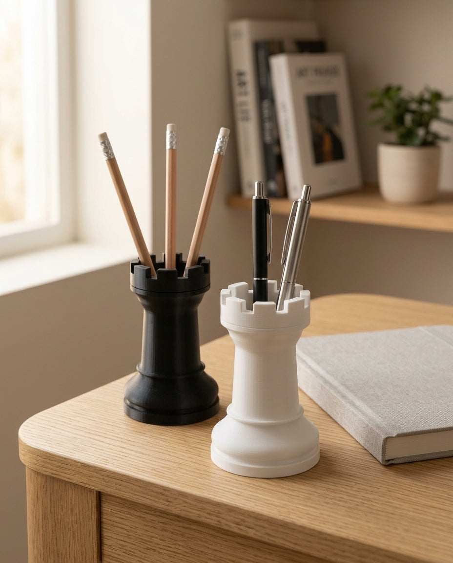 LEAP Chess Rook Pen Holder usage image
