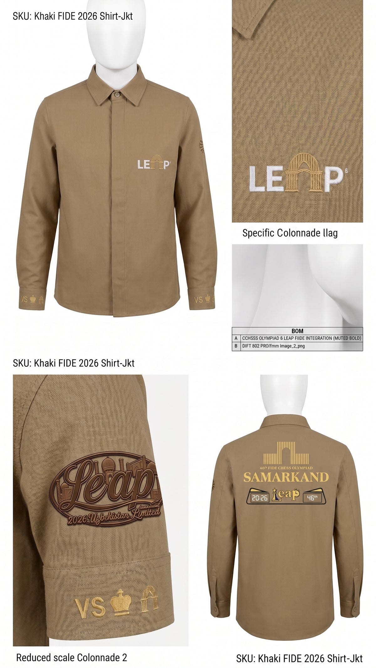 LEAP Chess Shirt-Jacket alternate color image