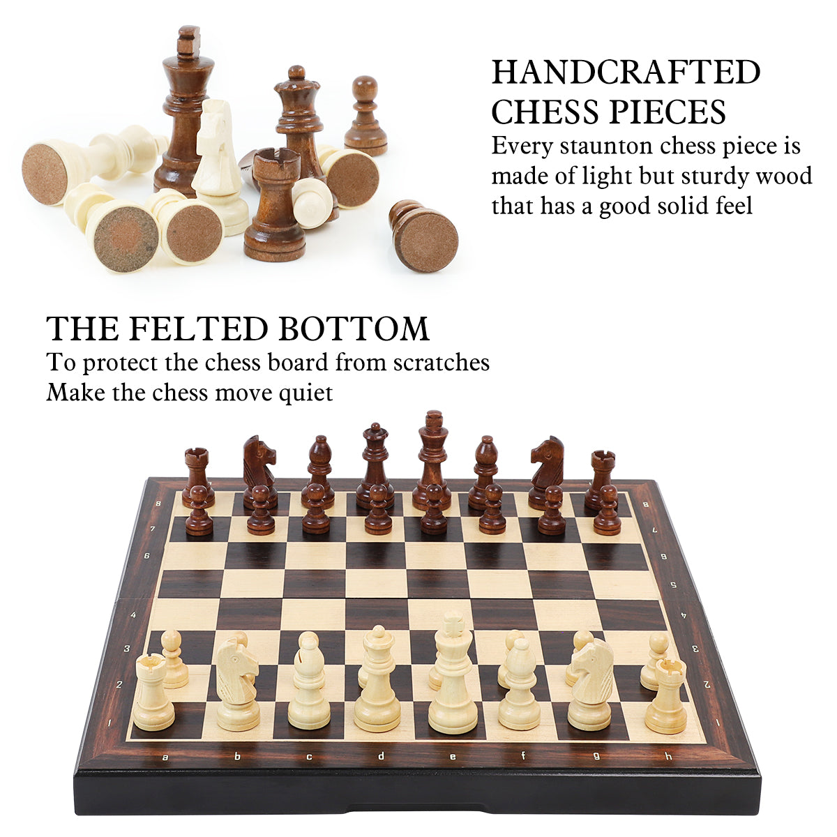 LEAP -WG-CS13WM- Magnetic Chess Set-Foldable Edition