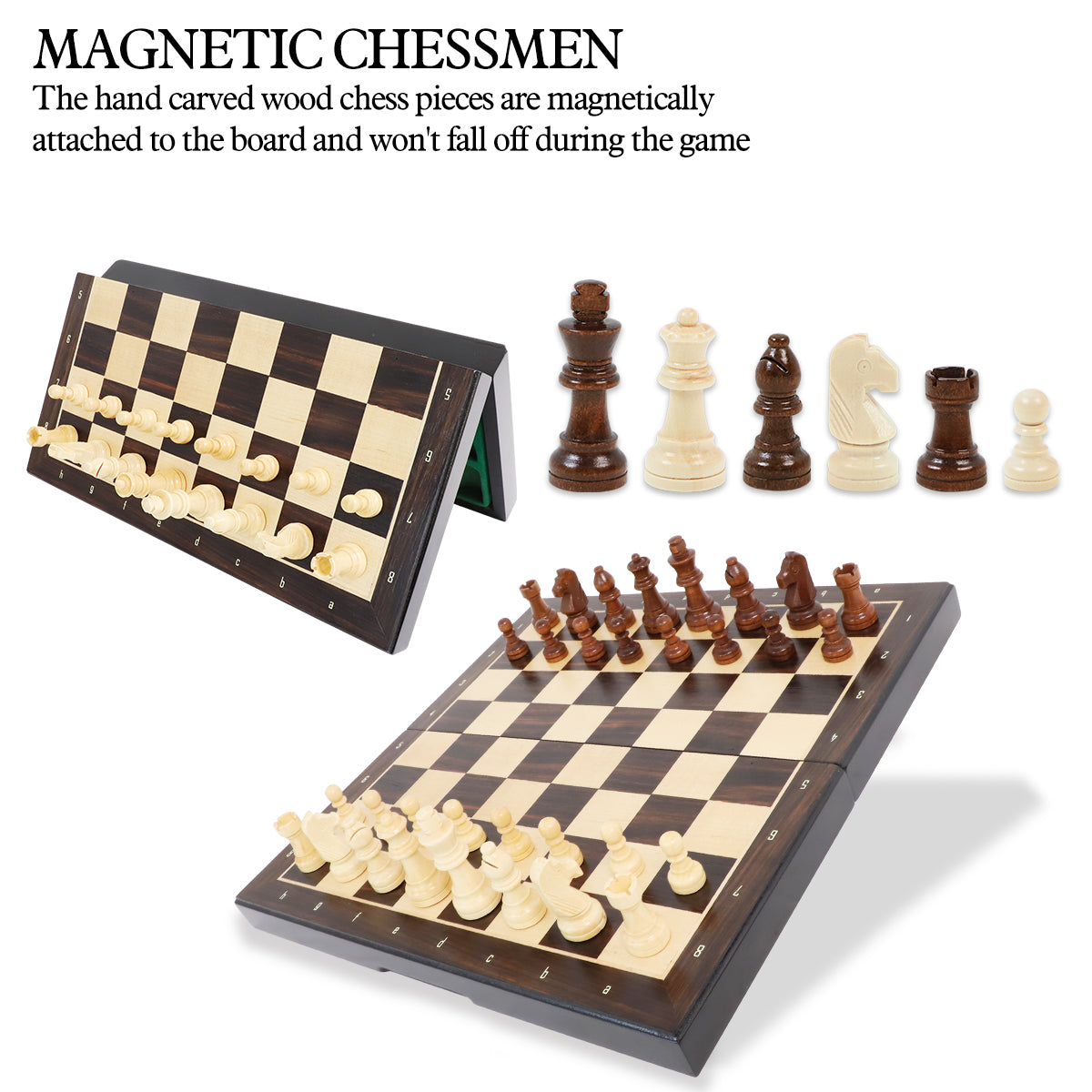 LEAP -WG-CS13WM- Magnetic Chess Set-Foldable Edition