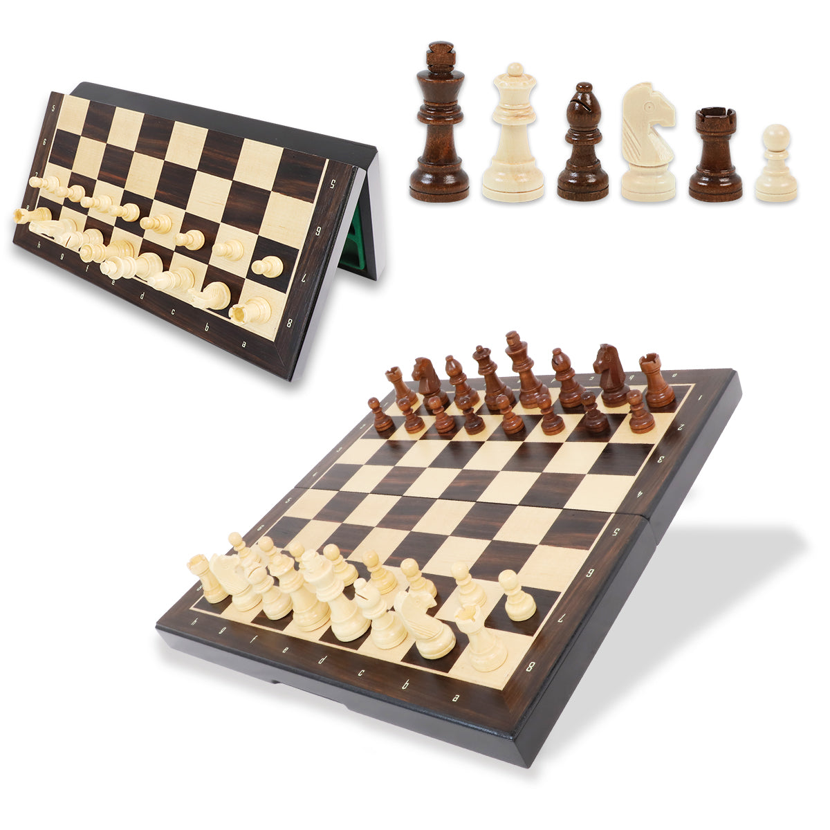 LEAP -WG-CS13WM- Magnetic Chess Set-Foldable Edition