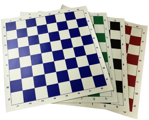 LEAP WG-QP01-BROWN Chess Board  - Size Vinyl Chess Board - 20"×20" Full-Scale Roll-Up Design