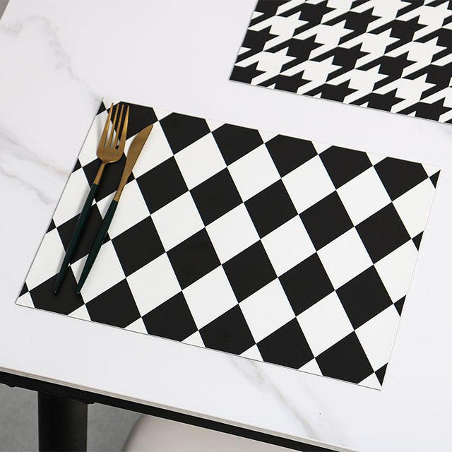 Checkerboard Waterproof Insulated Placemat