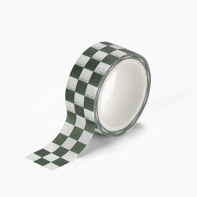 Checkerboard Washi Tape - Green