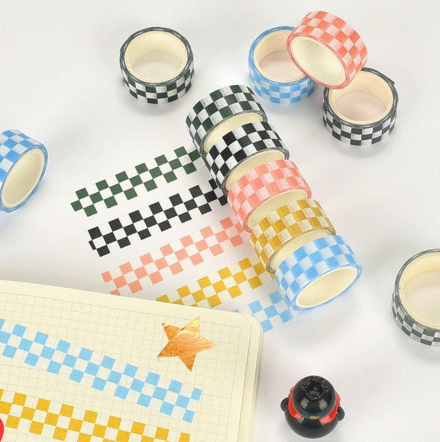 Checkerboard Washi Tape Set (5 Rolls)