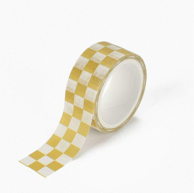 Checkerboard Washi Tape - Yellow