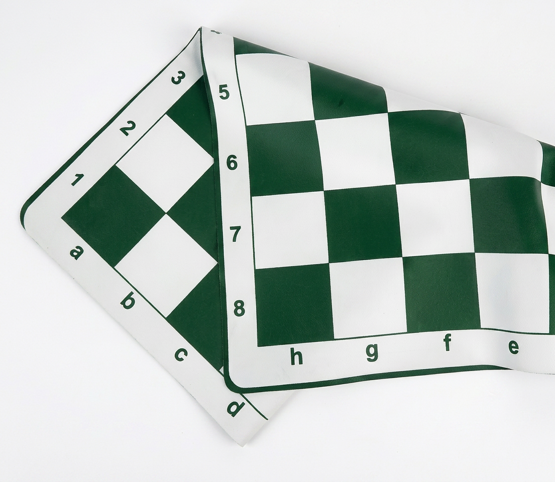 LEAP WG-QP03-GREEN Size Vinyl Chess Board - 17"×17" Compact Roll-Up Design