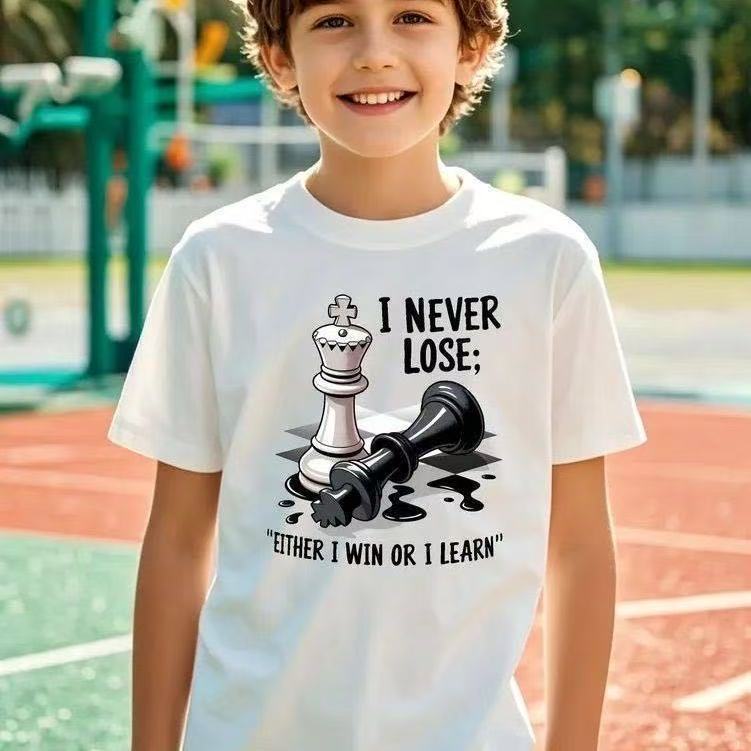 Chess Culture Graphic T-Shirt-WHITE