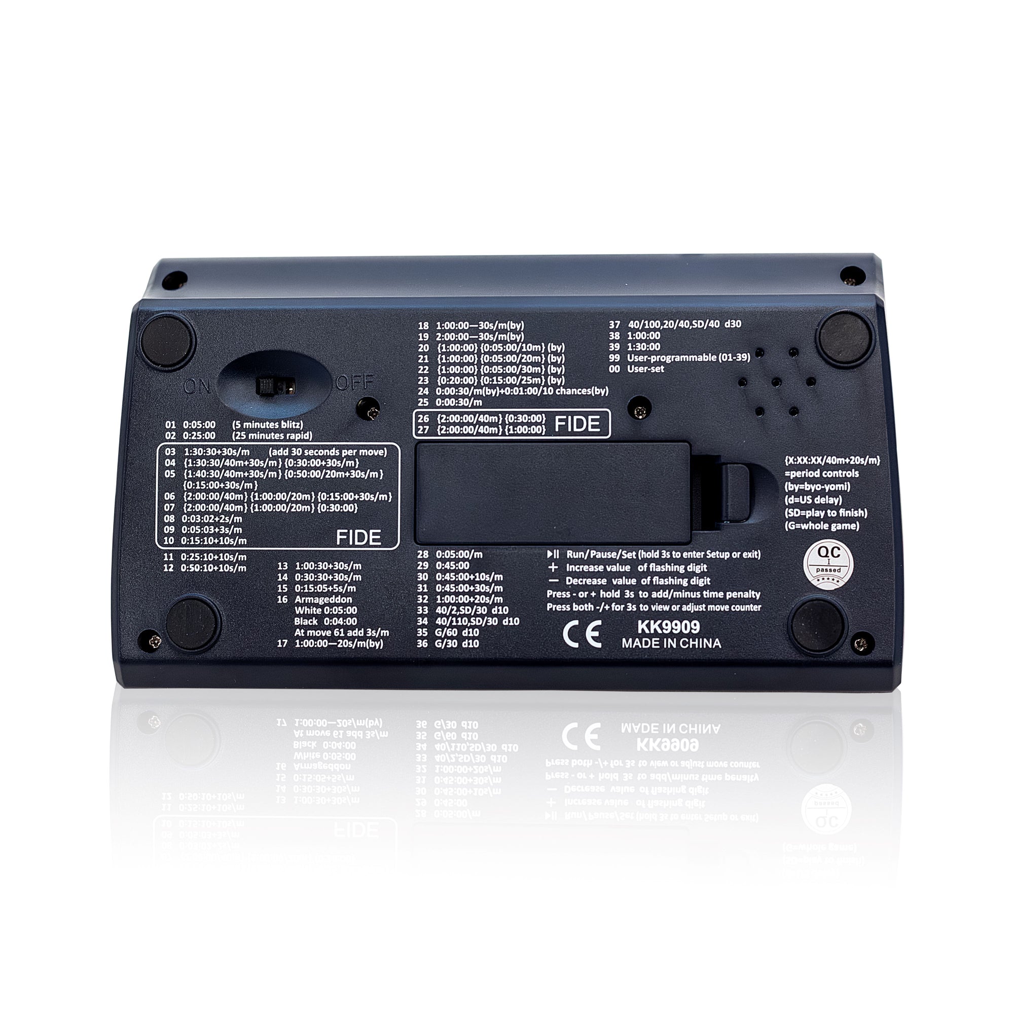 LEAP KK9909 -FIDE Certified Digital Timer- 39 Pre-Programmed Modes with Dual-Color Lever Indicator