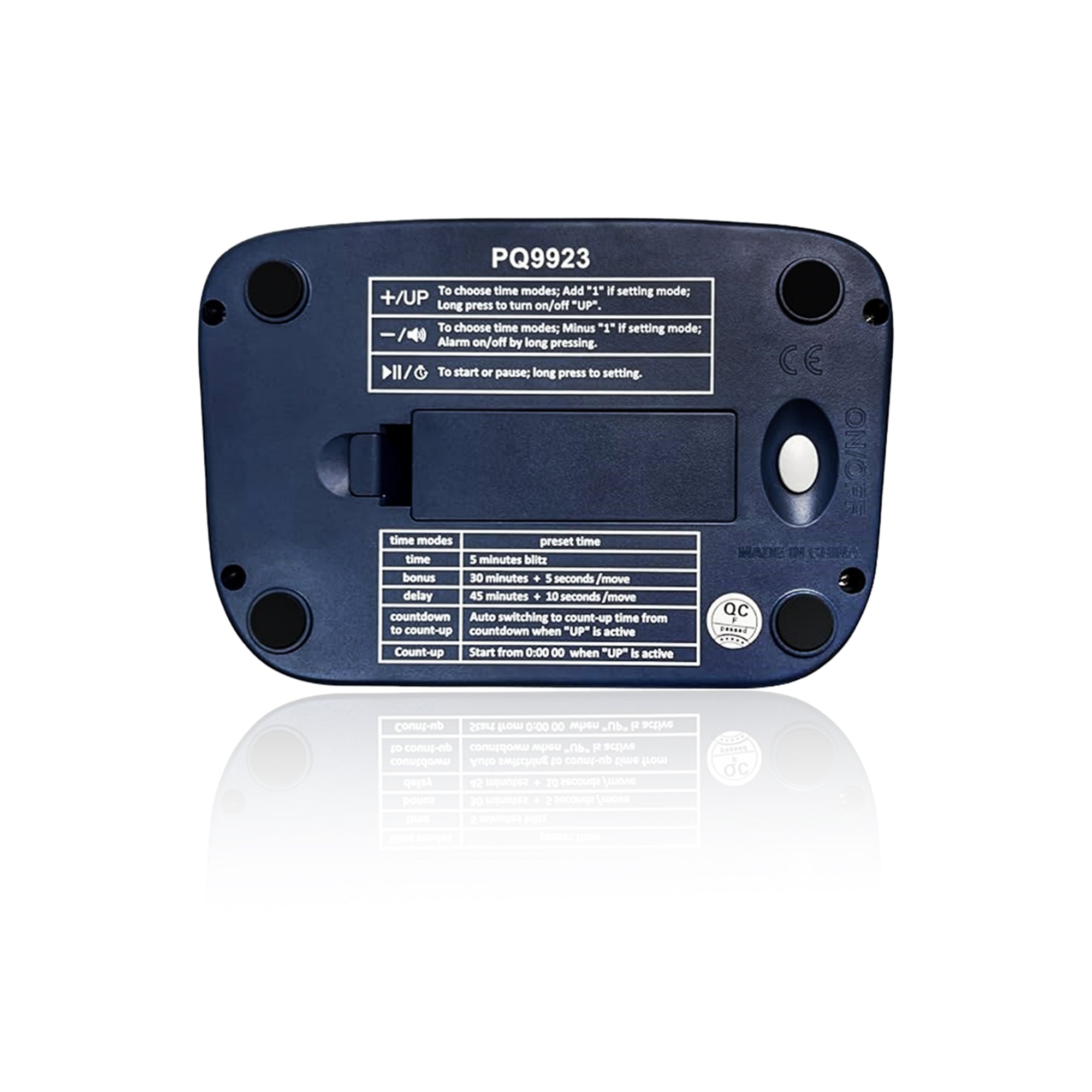 LEAP PQ9923 Digital  BLUE Chess Timer - Reliable Universal Standard for Clubs & Schools