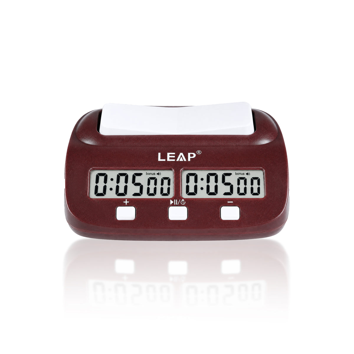LEAP PQ9907S Digital Chess Clock - Reddish Brown Edition