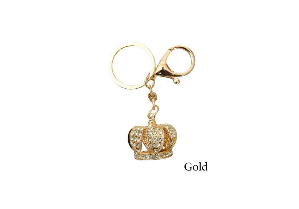 Metal king's crown keychain