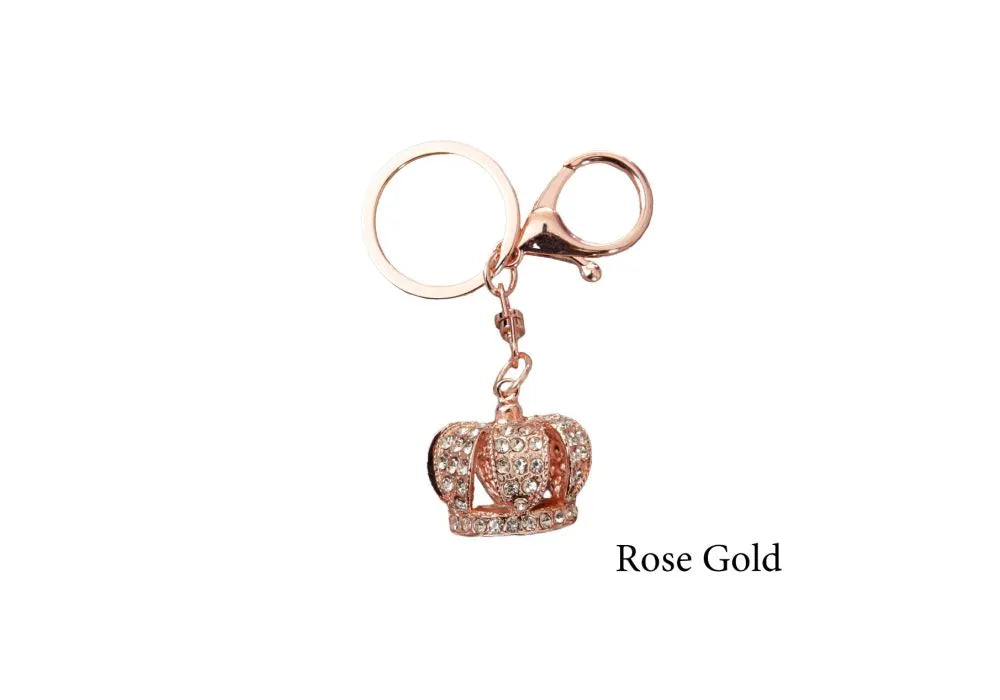 Metal king's crown keychain