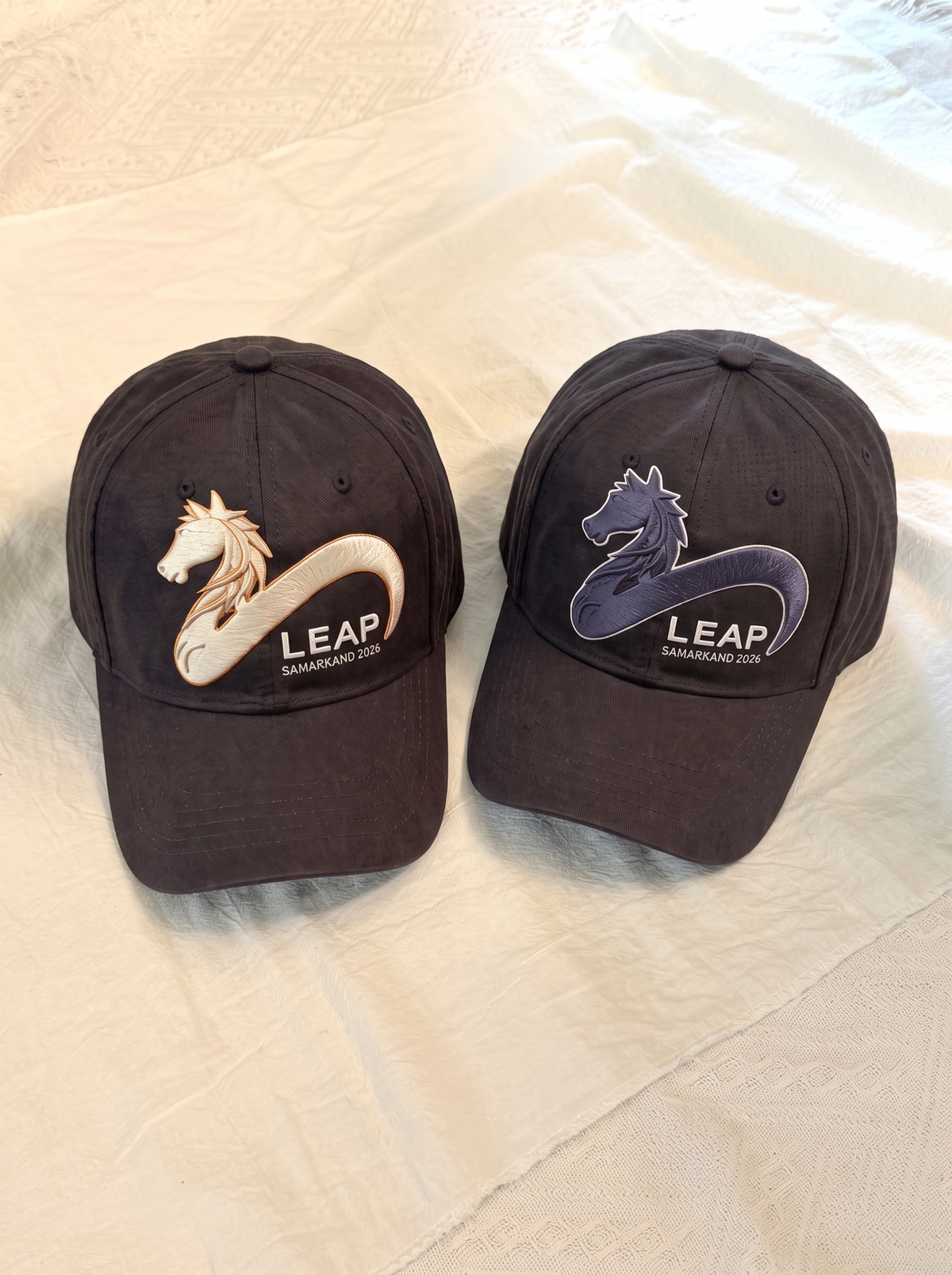 LEAP Golden and Midnight Blue Knight Baseball Caps