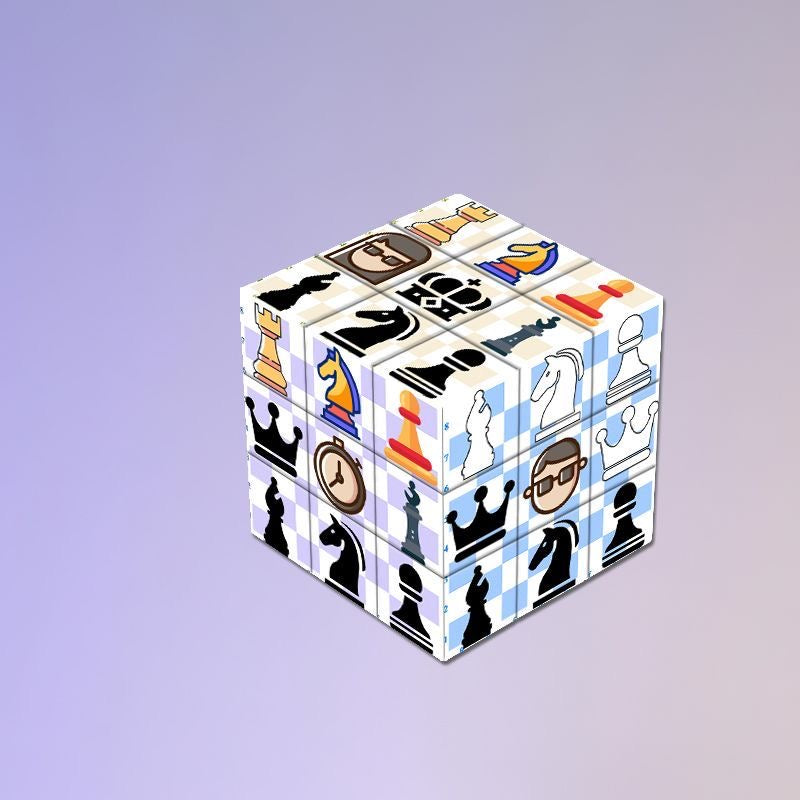 Chess-Themed 3x3 Speed Cube