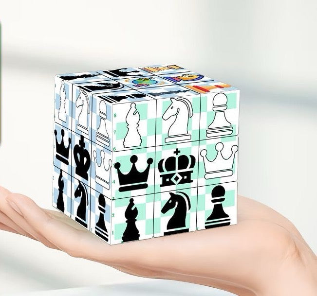 Chess-Themed 3x3 Speed Cube
